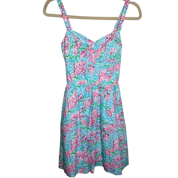 Lilly Pulitzer Lobstah Roll Ardleigh Mini Dress Sz. 0 - Picture 3 of 7